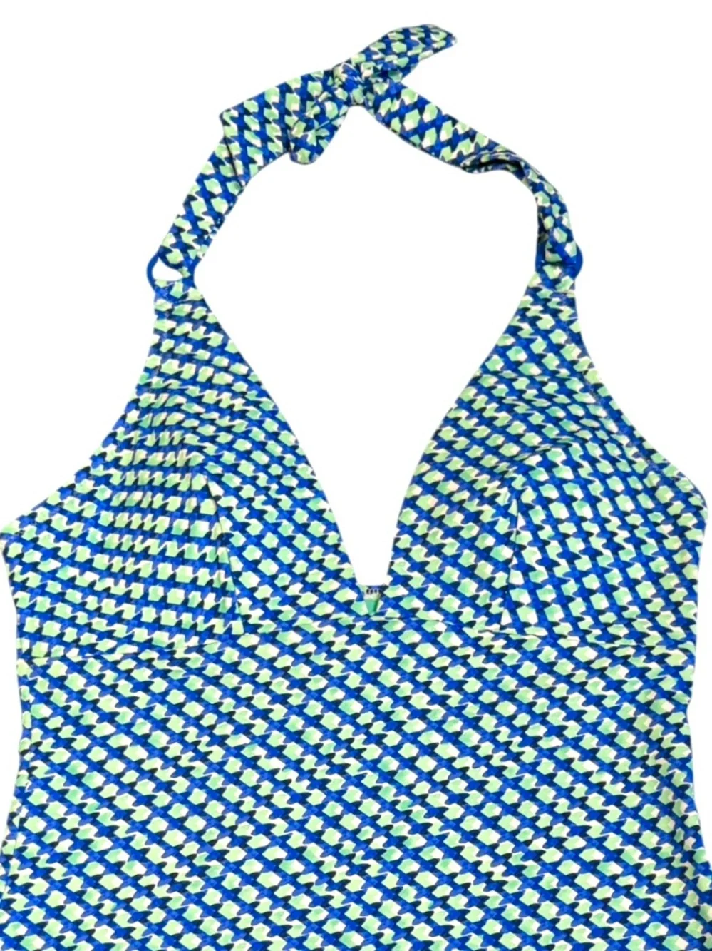 Tommy Bahama Palm Modern Mosaic Pool Ring Tankini Top